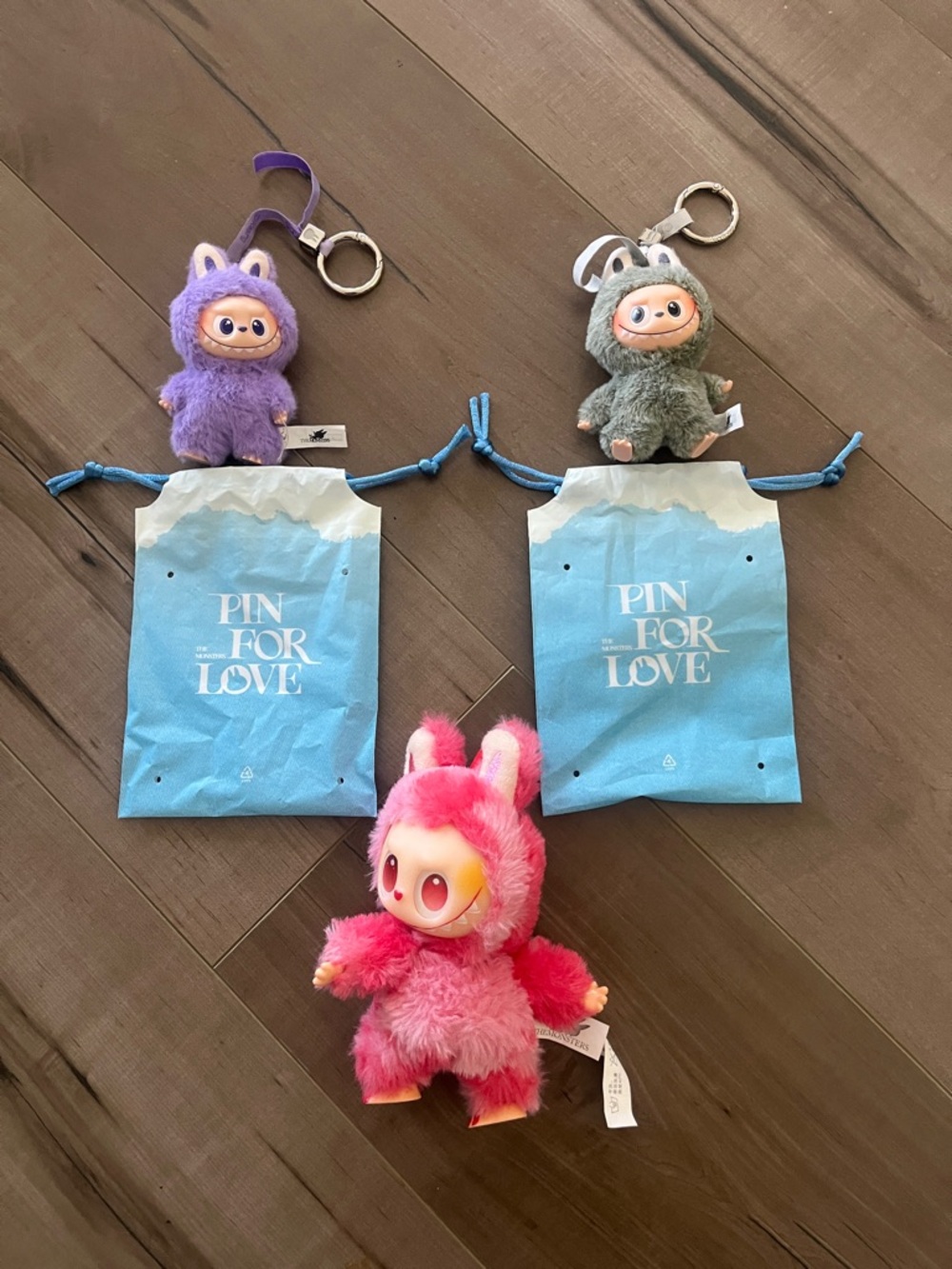 The Monsters “pin for love series”-vinyl plush pendant